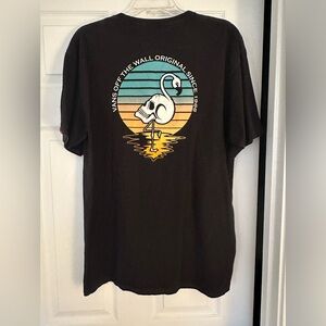 Vans Skull Flamingo Shirt Size Large